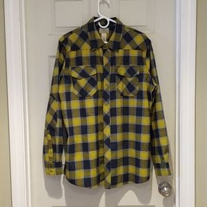 LL BEAN MENS FLANNEL SHIRT SIZE L